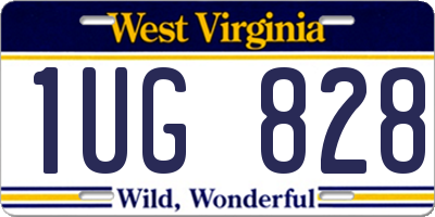 WV license plate 1UG828
