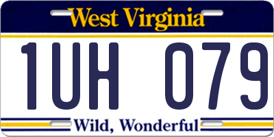 WV license plate 1UH079