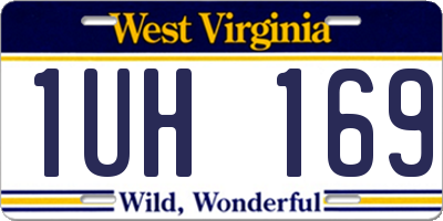 WV license plate 1UH169