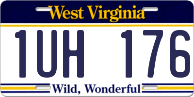 WV license plate 1UH176