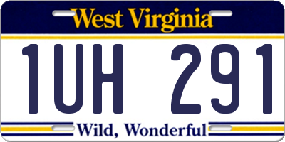 WV license plate 1UH291