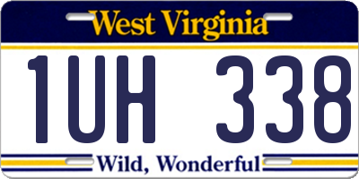 WV license plate 1UH338
