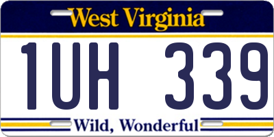 WV license plate 1UH339