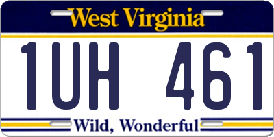 WV license plate 1UH461