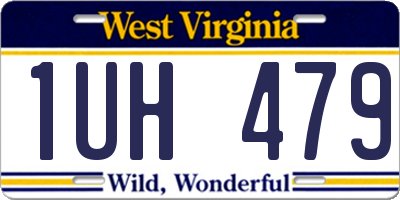 WV license plate 1UH479