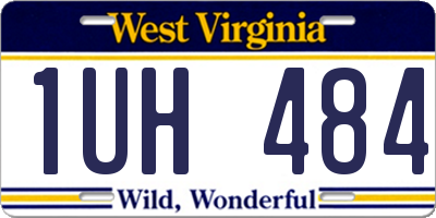 WV license plate 1UH484