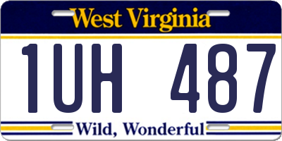 WV license plate 1UH487