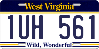 WV license plate 1UH561