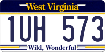 WV license plate 1UH573