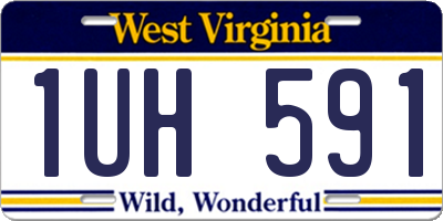 WV license plate 1UH591