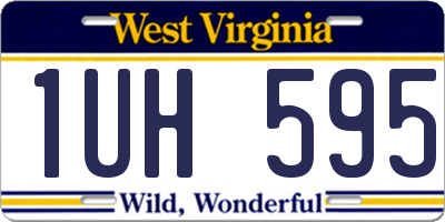 WV license plate 1UH595