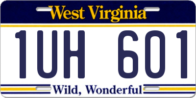 WV license plate 1UH601