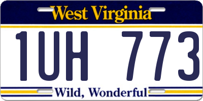 WV license plate 1UH773