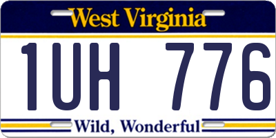 WV license plate 1UH776