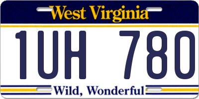 WV license plate 1UH780