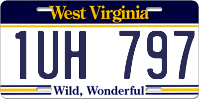 WV license plate 1UH797