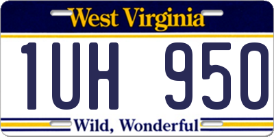 WV license plate 1UH950