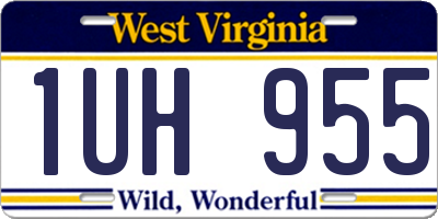 WV license plate 1UH955