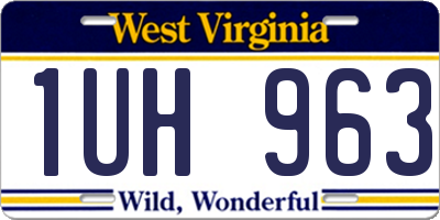 WV license plate 1UH963