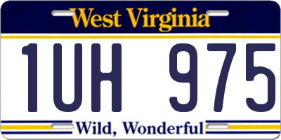WV license plate 1UH975