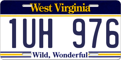 WV license plate 1UH976