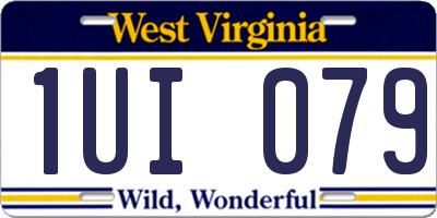 WV license plate 1UI079