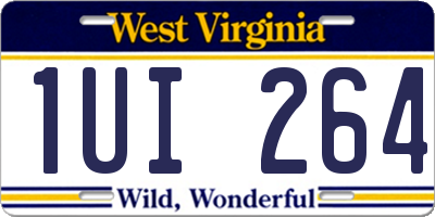 WV license plate 1UI264