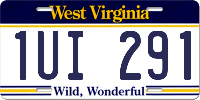 WV license plate 1UI291