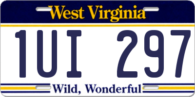 WV license plate 1UI297