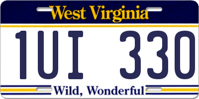 WV license plate 1UI330