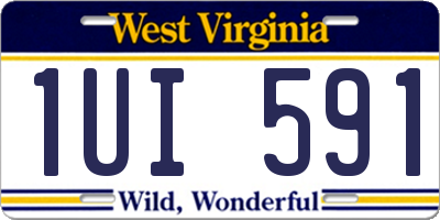WV license plate 1UI591