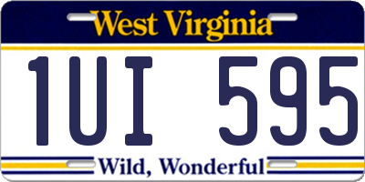 WV license plate 1UI595