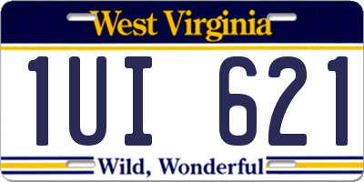 WV license plate 1UI621