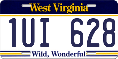WV license plate 1UI628