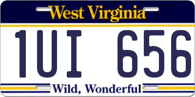 WV license plate 1UI656