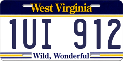 WV license plate 1UI912