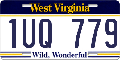 WV license plate 1UQ779