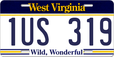 WV license plate 1US319