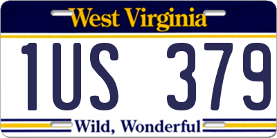 WV license plate 1US379