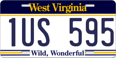 WV license plate 1US595
