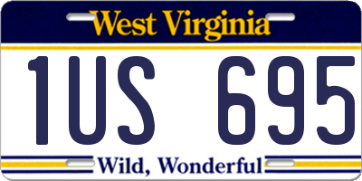 WV license plate 1US695