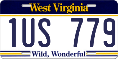 WV license plate 1US779