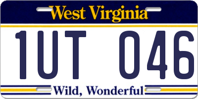 WV license plate 1UT046