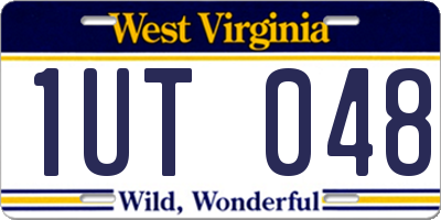 WV license plate 1UT048
