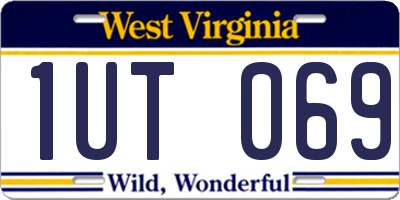 WV license plate 1UT069