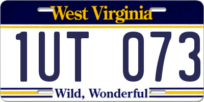 WV license plate 1UT073