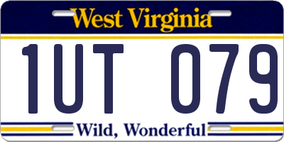 WV license plate 1UT079