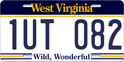 WV license plate 1UT082