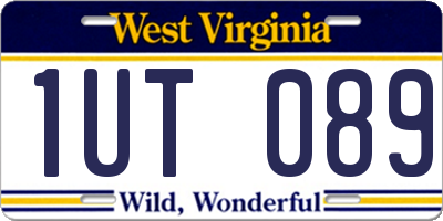 WV license plate 1UT089