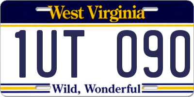 WV license plate 1UT090